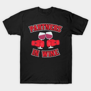 Partners In Wine Vino Wine Lovers T-Shirt